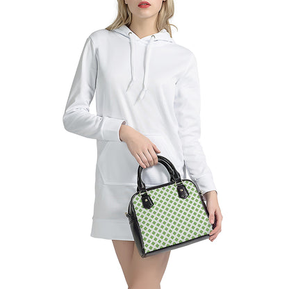 Shamrock Saint Patrick's Day Print Shoulder Handbag