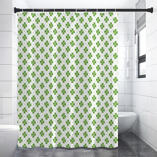 Shamrock Saint Patrick's Day Print Shower Curtain
