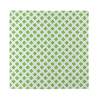 Shamrock Saint Patrick's Day Print Silk Bandana