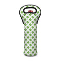 Shamrock Saint Patrick's Day Print Single Neoprene Wine Tote