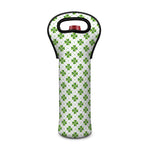 Shamrock Saint Patrick's Day Print Single Neoprene Wine Tote