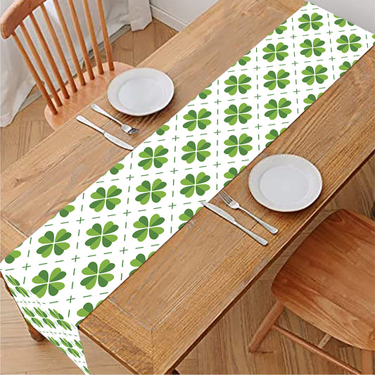 Shamrock Saint Patrick's Day Print Table Runner