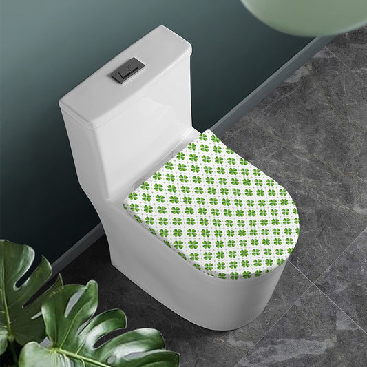 Shamrock Saint Patrick's Day Print Toilet Lid Cover