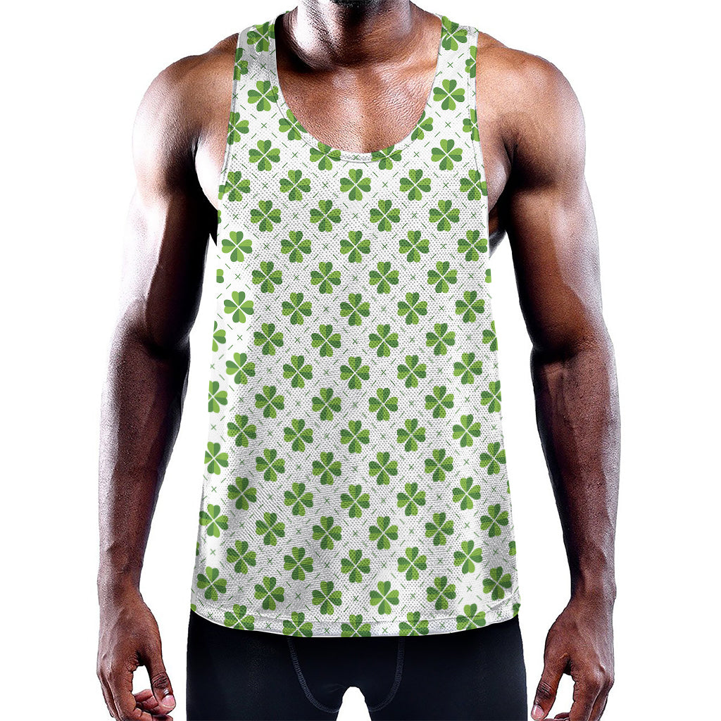 Shamrock Saint Patrick's Day Print Training Tank Top