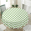 Shamrock Saint Patrick's Day Print Waterproof Round Tablecloth
