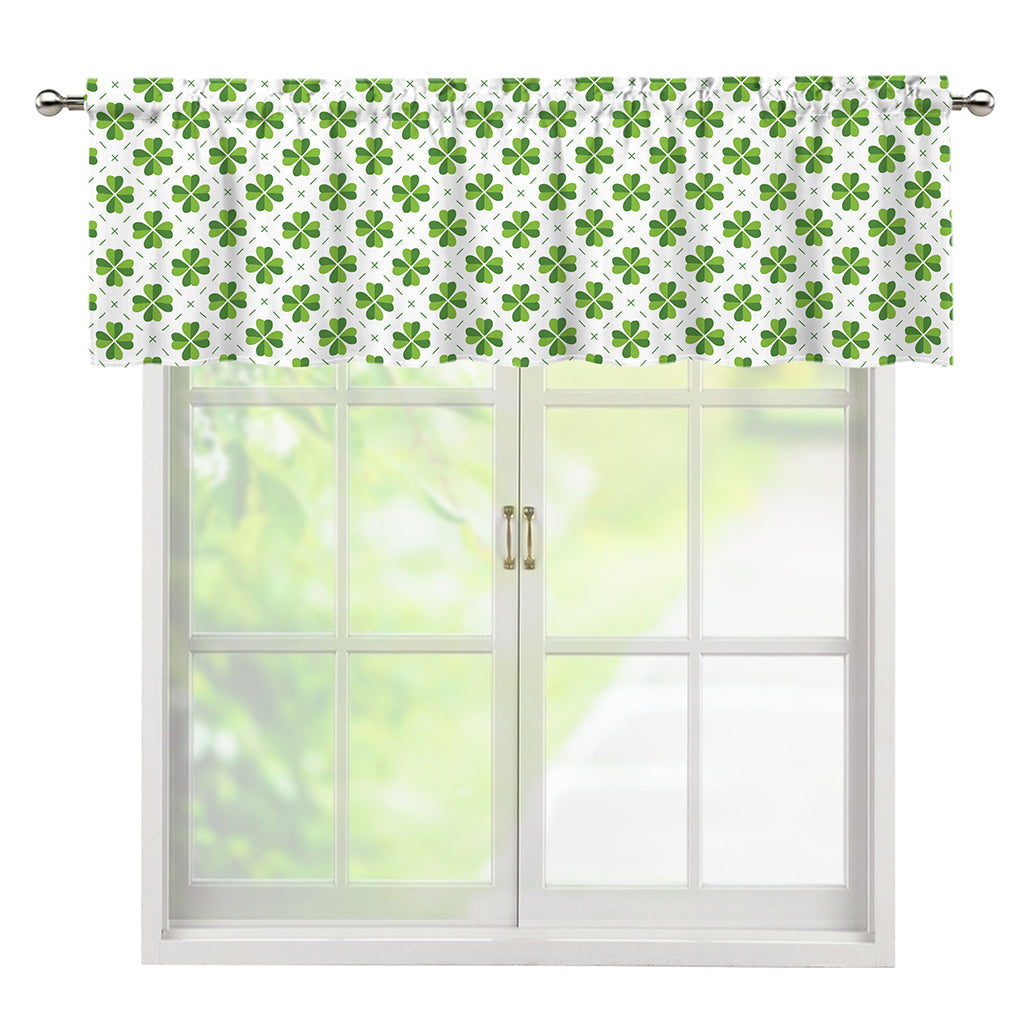 Shamrock Saint Patrick's Day Print Window Valance