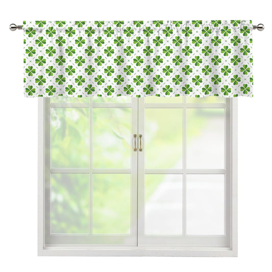 Shamrock Saint Patrick's Day Print Window Valance