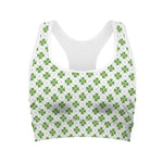 Shamrock Saint Patrick's Day Print Women's Sports Bra