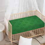 Shamrock St. Patrick's Day Pattern Print Baby Crib Sheet