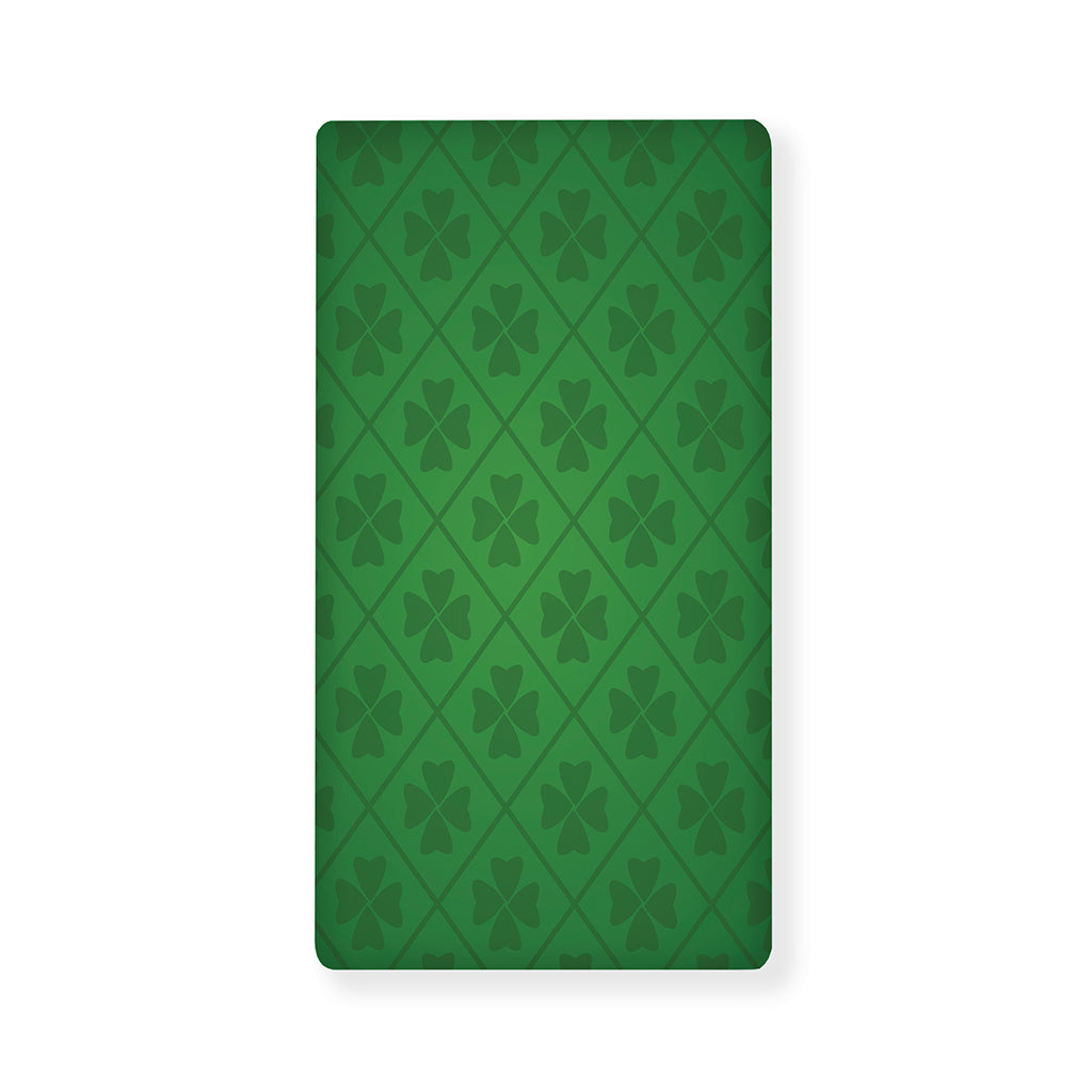 Shamrock St. Patrick's Day Pattern Print Baby Crib Sheet