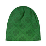 Shamrock St. Patrick's Day Pattern Print Beanie