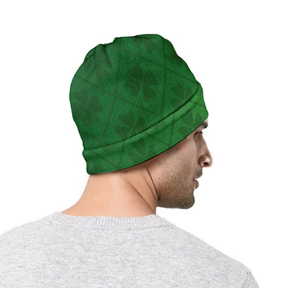 Shamrock St. Patrick's Day Pattern Print Beanie