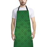 Shamrock St. Patrick's Day Pattern Print Bib Apron With Pocket