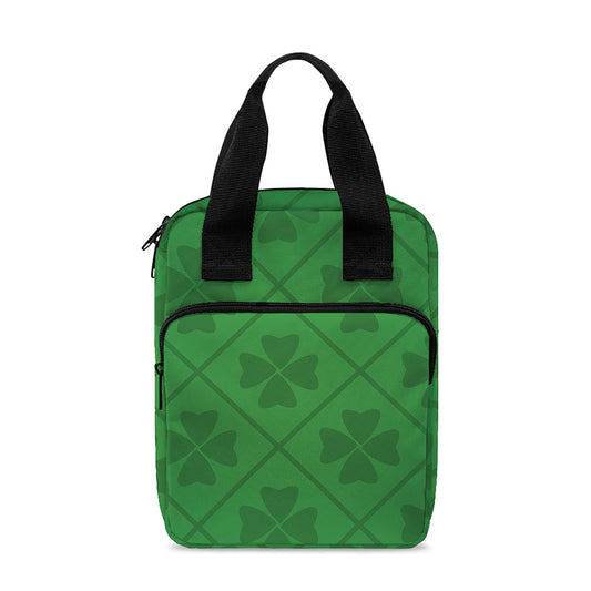 Shamrock St. Patrick's Day Pattern Print Bible Tote Bag
