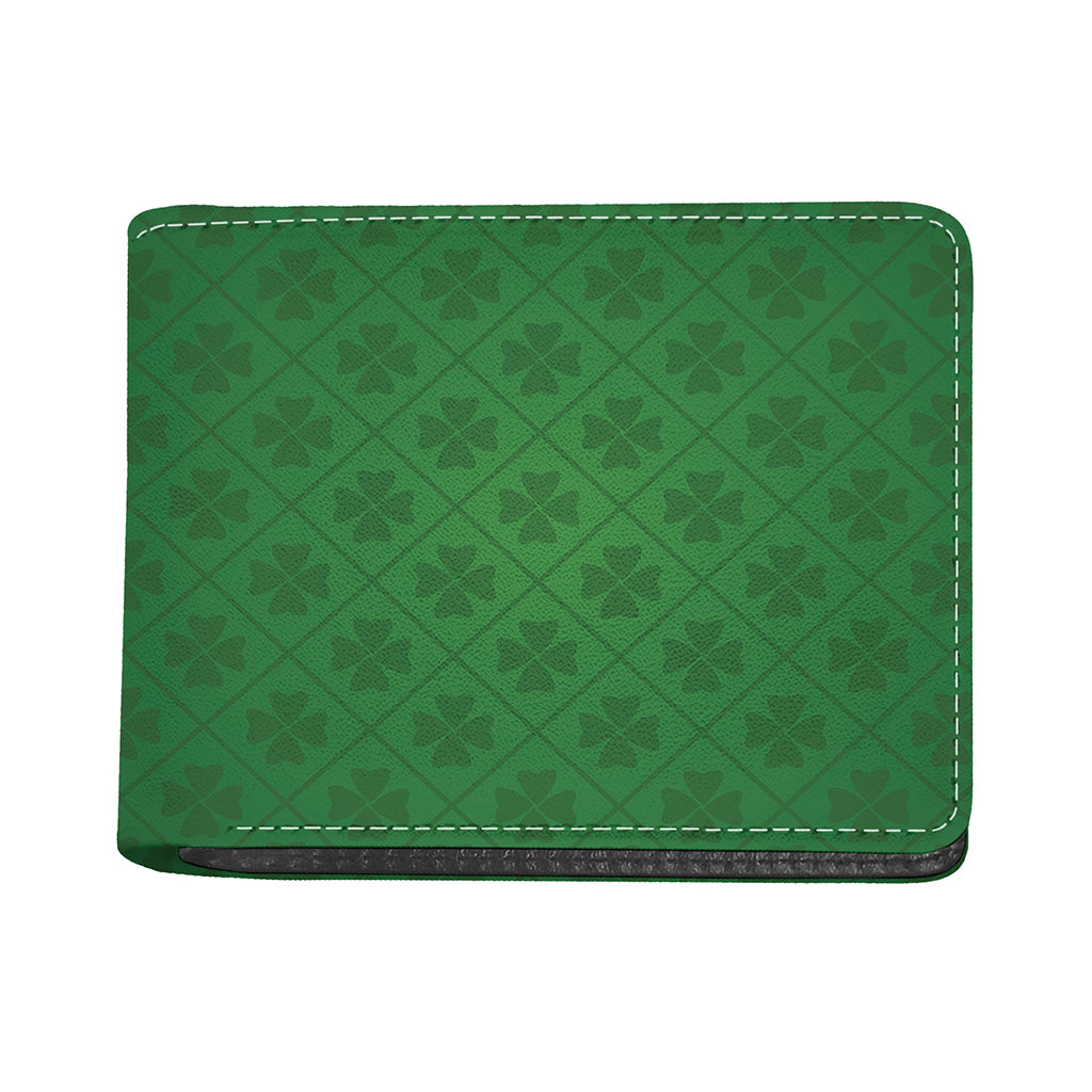 Shamrock St. Patrick's Day Pattern Print Bifold Wallet