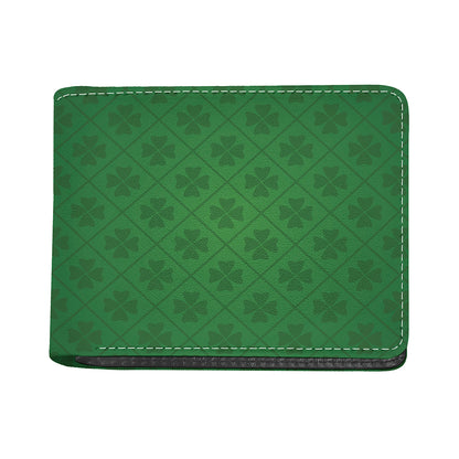 Shamrock St. Patrick's Day Pattern Print Bifold Wallet
