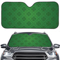 Shamrock St. Patrick's Day Pattern Print Car Windshield Sun Shade