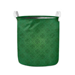 Shamrock St. Patrick's Day Pattern Print Collapsible Laundry Basket