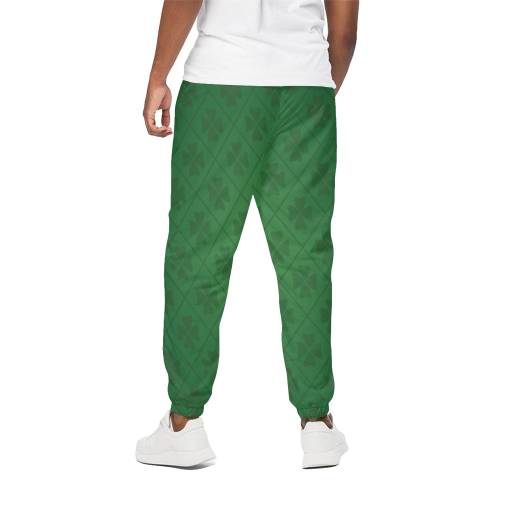 Shamrock St. Patrick's Day Pattern Print Cotton Pants