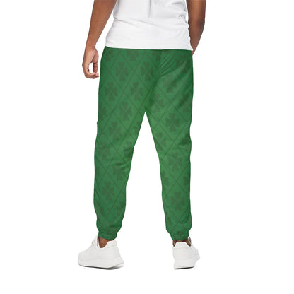 Shamrock St. Patrick's Day Pattern Print Cotton Pants