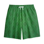Shamrock St. Patrick's Day Pattern Print Cotton Shorts