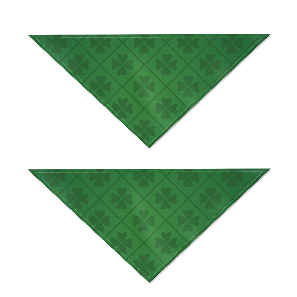 Shamrock St. Patrick's Day Pattern Print Dog Bandana
