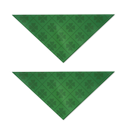 Shamrock St. Patrick's Day Pattern Print Dog Bandana