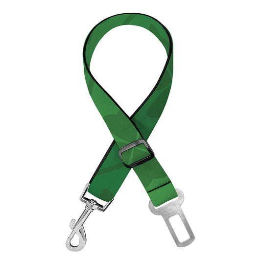 Shamrock St. Patrick's Day Pattern Print Dog Seat Belt