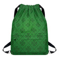 Shamrock St. Patrick's Day Pattern Print Drawstring Backpack