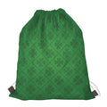 Shamrock St. Patrick's Day Pattern Print Drawstring Bag