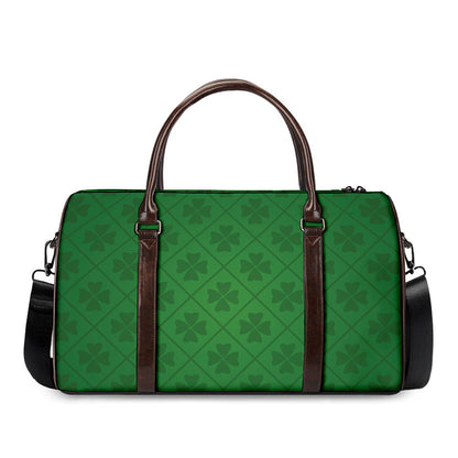 Shamrock St. Patrick's Day Pattern Print Duffle Bag