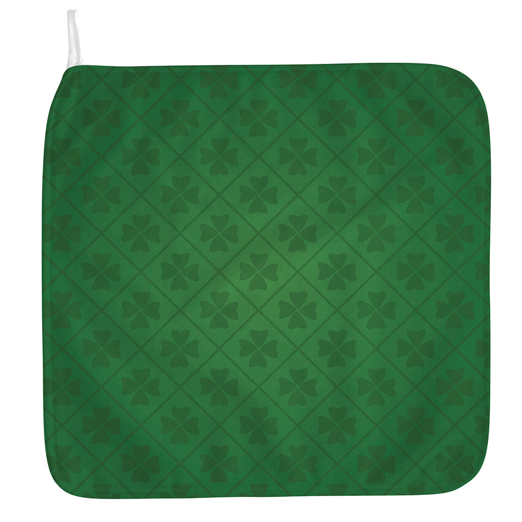 Shamrock St. Patrick's Day Pattern Print Hand Towel