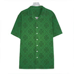 Shamrock St. Patrick's Day Pattern Print Hawaiian Shirt