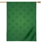 Shamrock St. Patrick's Day Pattern Print House Flag