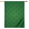 Shamrock St. Patrick's Day Pattern Print House Flag