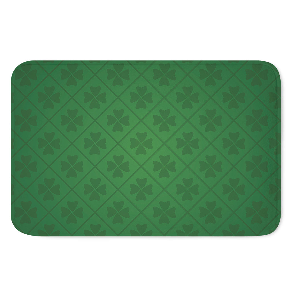 Shamrock St. Patrick's Day Pattern Print Indoor Door Mat
