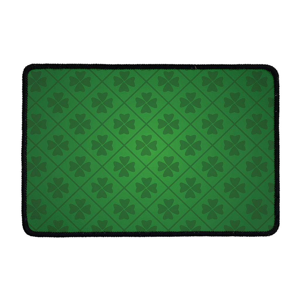 Shamrock St. Patrick's Day Pattern Print Kitchen Mat