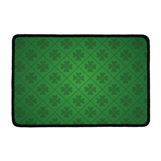 Shamrock St. Patrick's Day Pattern Print Kitchen Mat