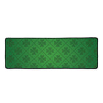 Shamrock St. Patrick's Day Pattern Print Long Kitchen Mat