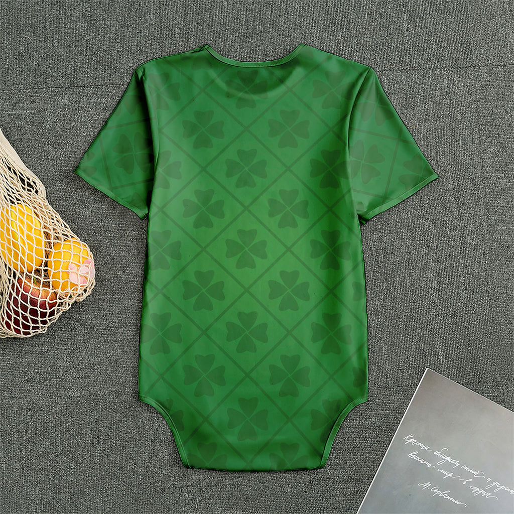 Shamrock St. Patrick's Day Pattern Print Men's Bodysuit