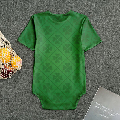 Shamrock St. Patrick's Day Pattern Print Men's Bodysuit
