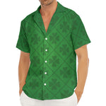 Shamrock St. Patrick's Day Pattern Print Men's Deep V-Neck Shirt