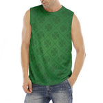 Shamrock St. Patrick's Day Pattern Print Men's Fitness Tank Top