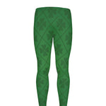 Shamrock St. Patrick's Day Pattern Print Men's leggings