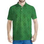 Shamrock St. Patrick's Day Pattern Print Men's Polo Shirt