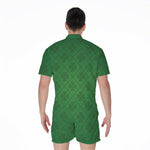 Shamrock St. Patrick's Day Pattern Print Men's Rompers