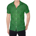 Shamrock St. Patrick's Day Pattern Print Men's Shirt