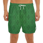 Shamrock St. Patrick's Day Pattern Print Men's Split Running Shorts