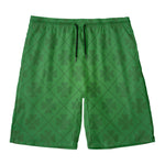 Shamrock St. Patrick's Day Pattern Print Men's Swim Trunks