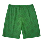 Shamrock St. Patrick's Day Pattern Print Men's Swim Trunks